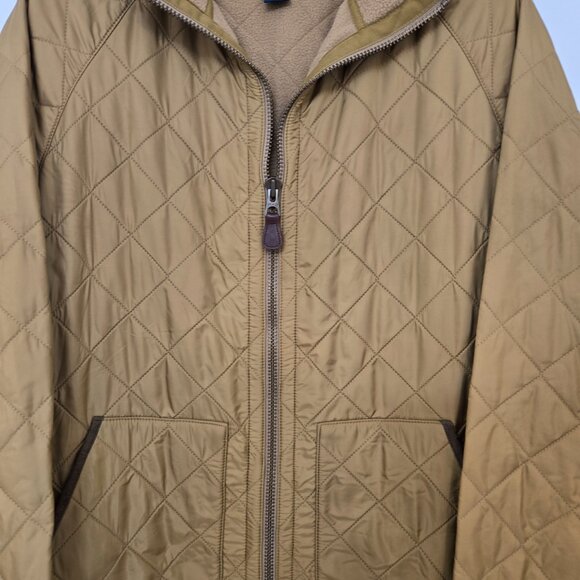 Vintage Polo Ralph Lauren Jacket Mens XL Tan Quilted Insulated Fleece Lined - Picture 8 of 16